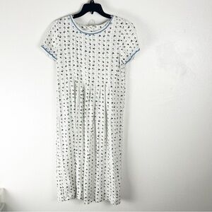 SARAH ELIZABETH Vintage Floral Short Sleeves Belted Waist Dress, Size 10